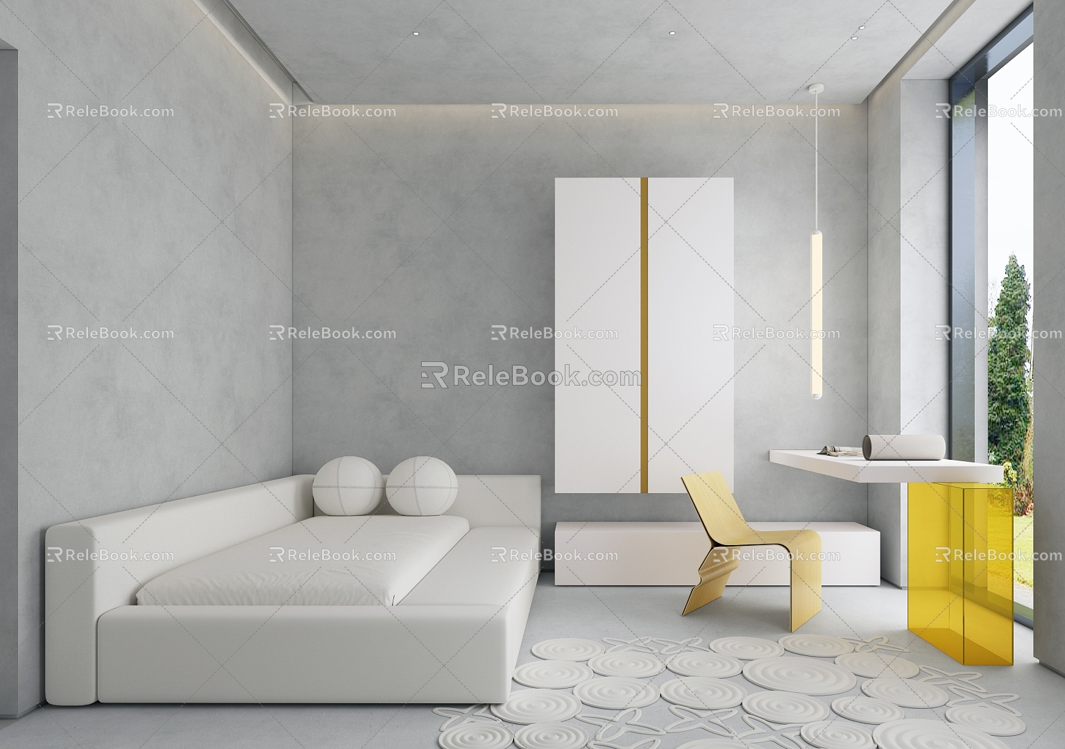 Modern Bedroom 3d model