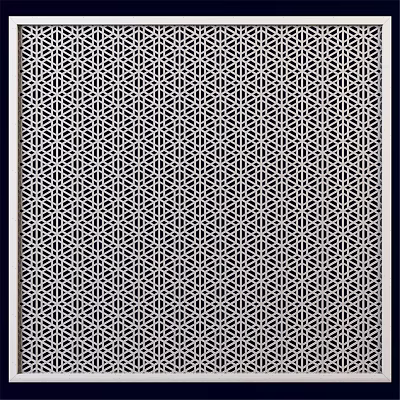 Intricate Black and White Geometric Pattern Wall Decor for Home Decoration 3d model