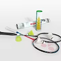 Complete Badminton Sports Equipment Set Including Rackets Shuttlecocks And Tubes