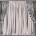 Universal Curtain Window Screen 3d model