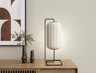 Japanese Table Lamp Japanese Table Lamp Woven Table Lamp 3d model
