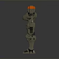 Robot Assistant Small Robot Butler Robot Butler Figure Game Figure 3d model