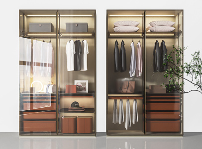 Modern wardrobe 3d model