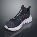 Nike Modern Knit Upper Sneakers With White Textured Sole And Breathable Design