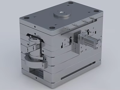 Rotary bottle cap mold 3d model