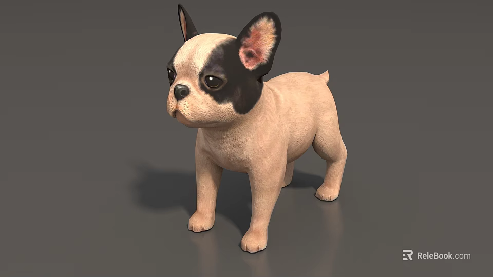 Realistic Reptile Figurine Standing On Gray Surface With Detailed Features 3d model 