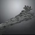 Space Aerospace Spaceship 3D Model Structure With Multiple Decks And Detailed Design