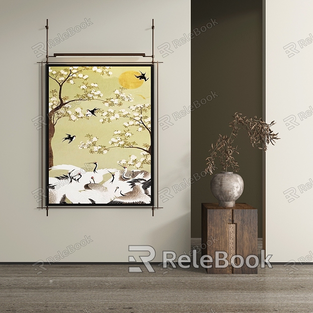 New Chinese abstract decorative painting model