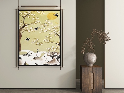 New Chinese abstract decorative painting model