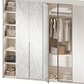 Modern Wardrobe Interior Design With Glass Door Hanging Clothes Drawers And Storage For Bags