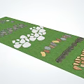 Modern slate luting step 3d model
