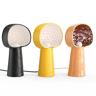 Modern Art Table Lamp Collection 3d model