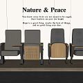 Different Colored Comfortable Chairs With Wooden Armrests Modern Indoor