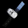 Modern Satellite With Deployed Solar Panels And White Technical Components 3d model
