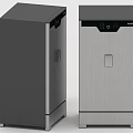 Modern Stainless Steel Lockers With Electronic Panel And Brushed Surface Finish