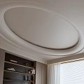 Curved Ceiling Round Ceiling Elliptical Ceiling Living Room Curved Ceiling 3d model