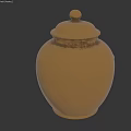 Luxurious Gold Jewelry Storage Jar With Intricate Patterns And Decorative Lid