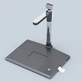 Public Facility Document Scanner With Adjustable Stand And Base For Office Use 3d model