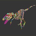 Modern skeleton dinosaur skeleton dinosaur dinosaur fossil 3d model