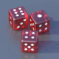 Dice Game Set With Red Cups Yellow Green Plates Dominoes And Colored Dice