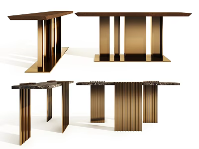 Various Golden Inflatable Models With Unique Structural Designs For Event Decoration 3d model