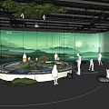 Interactive Technology Exhibition Hall With Digital Displays And Immersive Visitor Experience