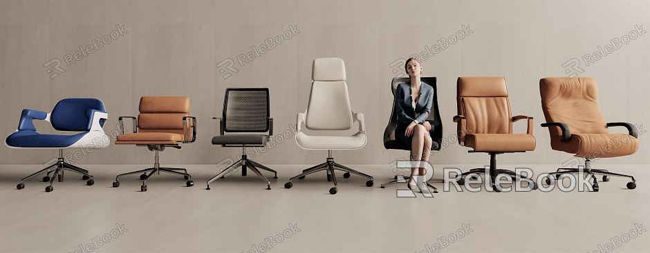 Modern office chair model