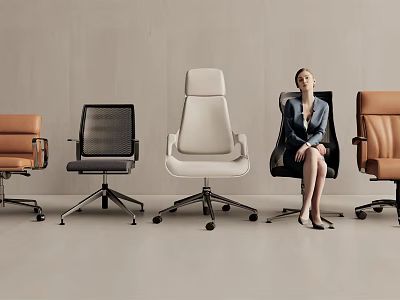 Modern Office Chairs With Multiple Styles And Comfort For Professional Workspace 3d model