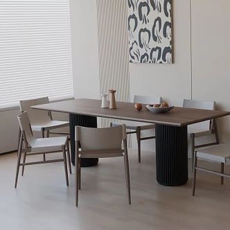 Modern table combination 3d model