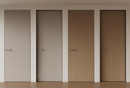 Modern Door Single Door Interior Door 3d model