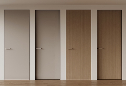 Modern Door Single Door Interior Door 3d model