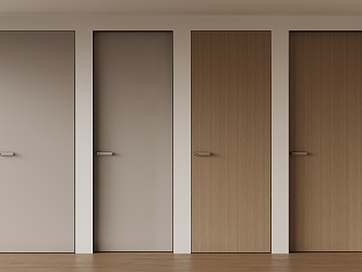 Modern Door Single Door Interior Door 3d model