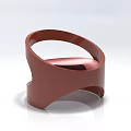 Modern Single Chair With Curved Backrest Sleek Structure And Smooth Glossy Finish