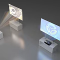Advanced Projection Monitoring System With Projector Display Screen And Setup