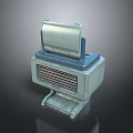 Vintage Desktop Computer Classic Model With Retro Design Monitor And Ventilation Grille
