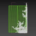 Lush Green Vines Climbing White Grid Frame On Interior Wall With Decorative Foliage
