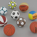 Assorted Sports Equipment Balls Including Basketball Soccer Volleyball And Brands Molten Spalding Mitre