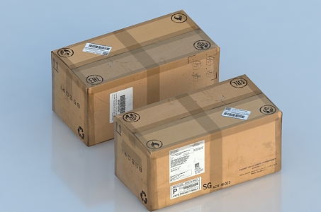 Carton Boxes Carton Boxes Carton Boxes Express Boxes Packaging Boxes Logistics Boxes 3d model