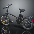 Modern Black Electric Bike With Sleek Frame Rear Rack And Battery