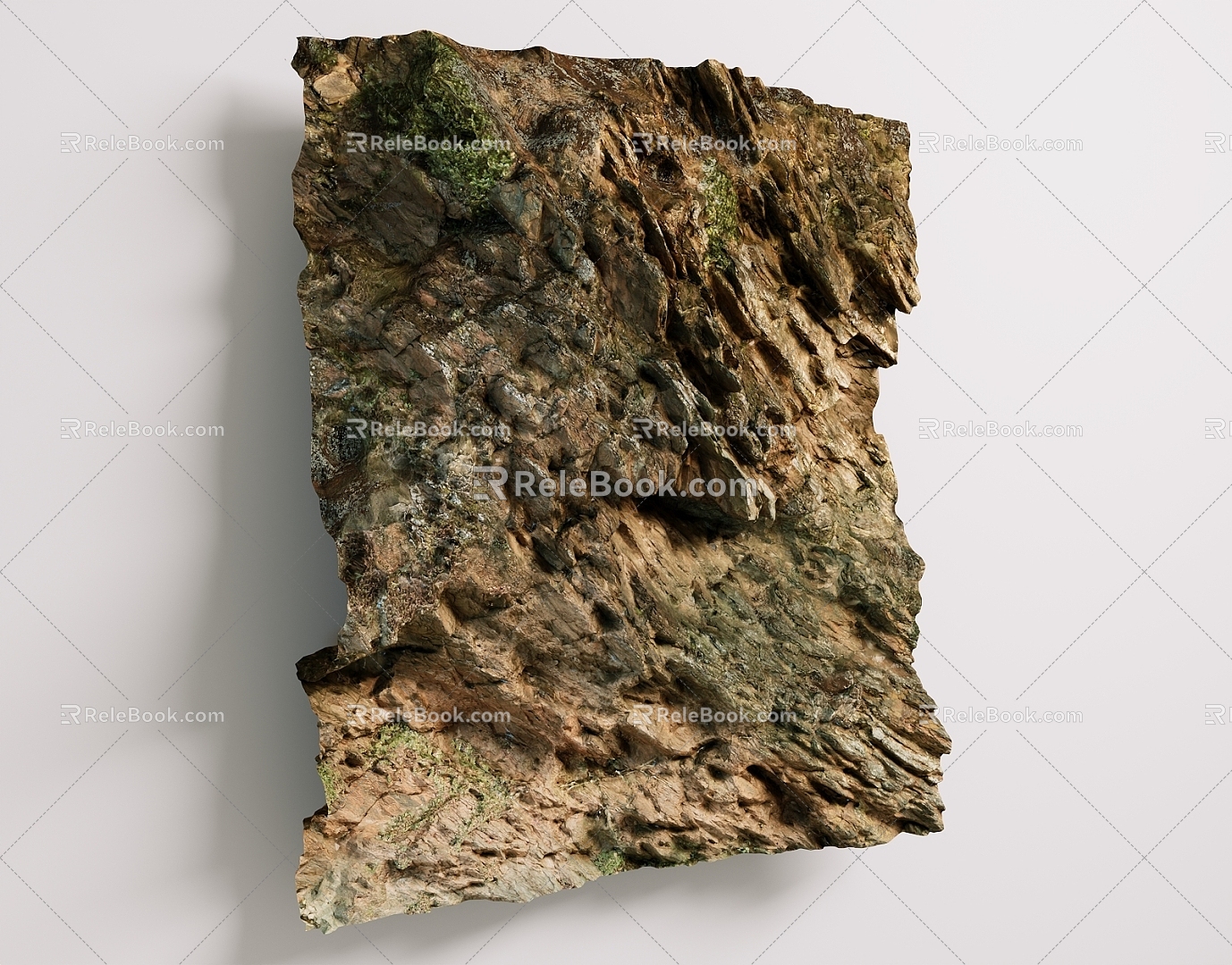 Modern Rock Rock Slab Stone Slab Decoration Hanging Wall Decoration Wall Decoration 3d model