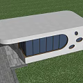 Modern security booth guard booth entrance gate communication room security room 3d model