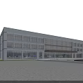 Industrial Factory Complex Aerial View With Surrounding Greenery And Parking Area