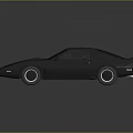 Vintage Sports Car Exterior Design With Streamlined Body Black Roof And Silver Wheels