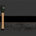 Open Wooden Tool Case With Multiple Wooden Handle Tools And Single Tool