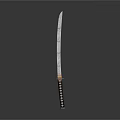 Traditional Japanese Samurai Sword With Handcrafted Blade And Intricate Handle Design