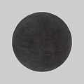 Gray Concrete Sphere In Room With Gray Walls Floor And Lighting