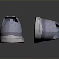 Light Blue Knitted Casual Shoes With Comfortable Black Textured Sole For Daily Wear