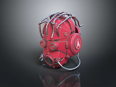 Sci-Fi Helmet Alien Helmet High Tech Helmet Game Helmet 3d model