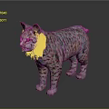 Realistic Lynx Wild Cat 3D Model With Detailed Fur Texture And Spotted Coat