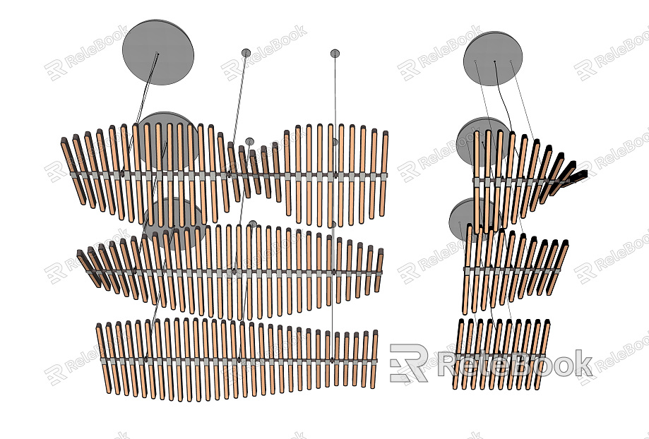 Light Luxury Chandelier Chandelier Combination model